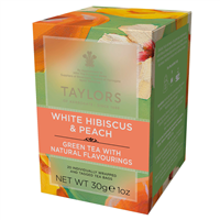 Taylors White Hibiscus & Peach Green 3x20