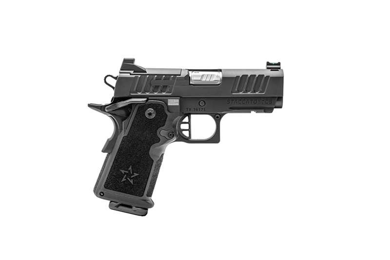 STACCATO 2011 CS  DPO 3.5" FLAT TRIGGER - FULL SIZE SIGHTS - 9MM - BLACK - ALUMINUM FRAME