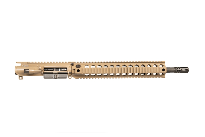 BCM MK2 14.5" MID LENGTH UPPER GROUP QUAD RAIL QRF-12 - FDE