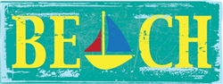 Beach Boat Sign