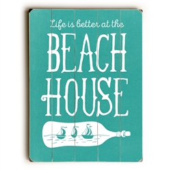 Beach House Wood Sign