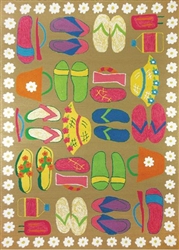 Beach Sandals Rug