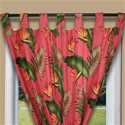 Birds of Paradise Melon Colorway Curtain