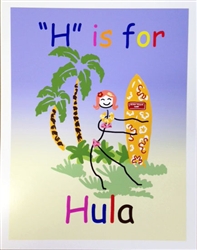 Hula Girl Poster