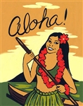 Hula Girl Aloha Sign