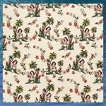 White Hula Girl Fabric