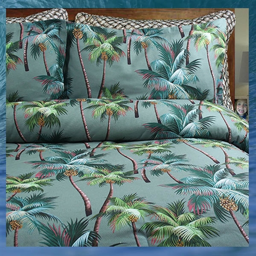 Palm Tree Comforter Set by Tropical Designer Dean Miller
