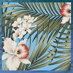 Plumeria Palms Twin Quilt