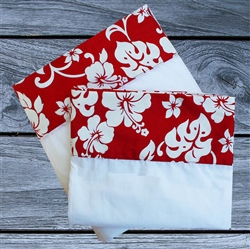 Red Hibiscus Sheet Set