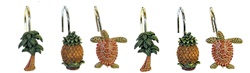 Tropical Shower Curtain Hooks