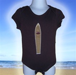 Brown Surfboard Onesie - Brown Board