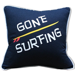 Gone Surfing Pillow