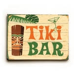 Wood Tiki Bar Sign