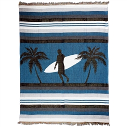 Woven Silhouette Surfer Blanket