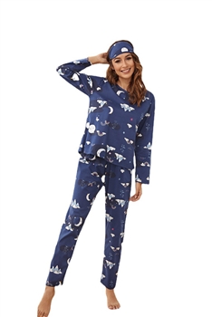 Elephant Printed Pajama Set A0244