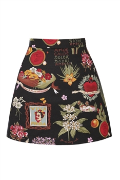 Floral Frida Printed Skirt A0285