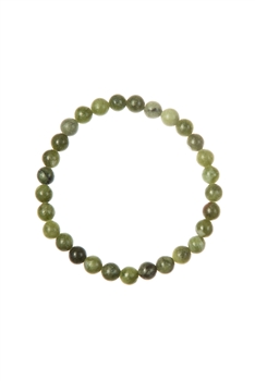 Olive Jade Natural Stone Bracelet B1874