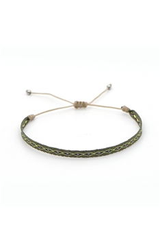Bohemian Braided Bracelets B2371 - Green