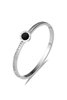 Stainless Steel Circle Pendant Bracelets B2404 - Silver