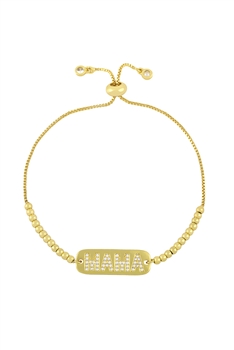 MAMA Zircon Chains Bracelets B2670