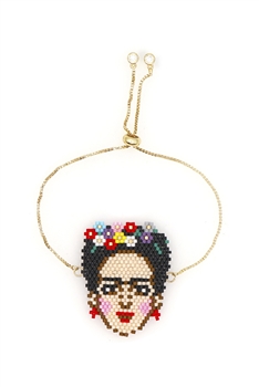Frida Seed Bead Chain Bracelet B2966