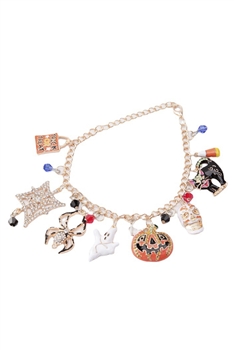 Halloween Style Pendant Chain Bracelet B3661