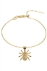 Spider Zircon Pendant For Necklace Bracelet P0558 - Pendant   Bracelet(Gold)
