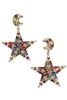 Star Rhinestone Earrings E4527