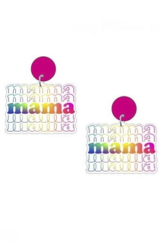 MAMA Acrylic Earrings E7240