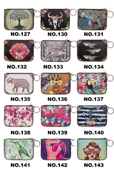 Sample Pack of 12 Printed Coin Purse HB0665