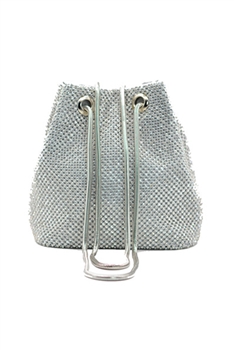 Rhinestone Dotted Handbags HB0798 - Silver