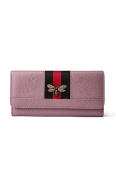 Bee Real Leather Wallet HB1196 - Pink