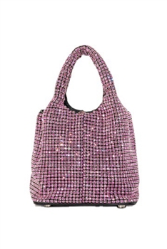 Rhinestone Picotin Crossbody Bag HB2675 - Pink