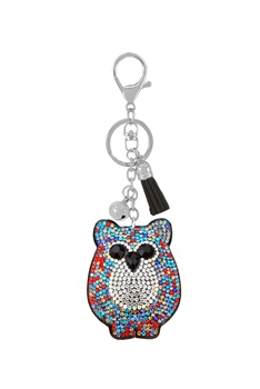 Owl Rhinestone Key Chain K1287
