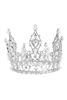 Crown Pearl Rhinestone Headband L2953 - Silver