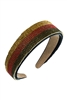 Tricolor Rhinestone Headband L3056 - Black