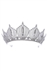 Baroque Rhinestone Crown Headband L3116 - Silver