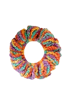Colorful Wool Knitted Hair Scrunchies L4587