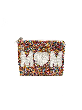 MOM Beaded Coin Purse  LAC-SS-174