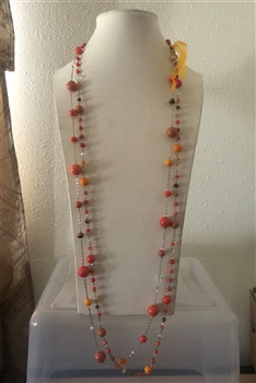 Long Crystal Necklaces  N1909