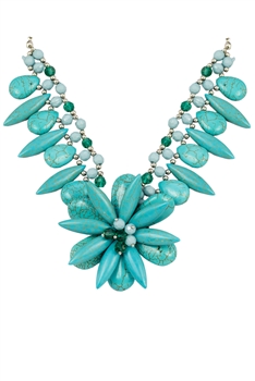 Noble Elegant Turquoise Necklaces N1915 - Turquoise