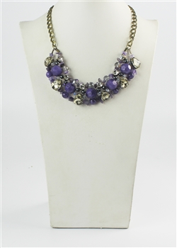 Crystal Necklaces N2096 - Purple