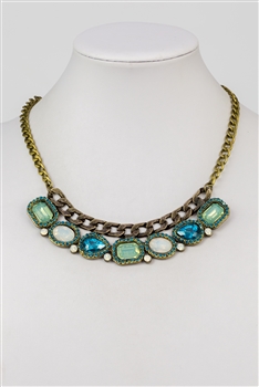 Crystal Necklaces N2266 - Green