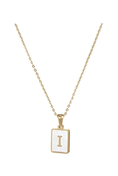 Alphabet Stainless Steel Necklace N3869 - I