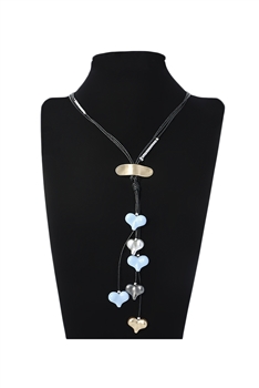 Heart Pendant Tassel Necklace N4241