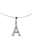 Eiffel Zircon Pendant For Necklace Bracelet P0341 - Pendant-18inches Necklace -GD