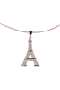 Eiffel Zircon Pendant For Necklace Bracelet P0341 - Pendant-18inches Necklace -RG
