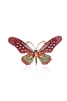 Butterfly Rhinestone Butterflay Brooch PA3179 - Pink