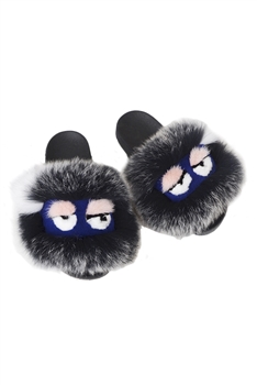 Monster Fox Fur Slippers SH0053