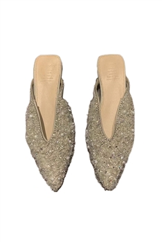 Pearl Pointed Toe Slippers SH0066